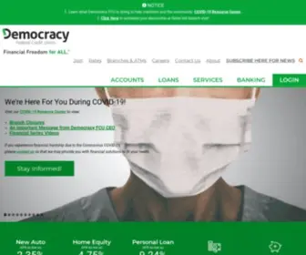 Democracyfcu.org(Democracy Federal Credit Union) Screenshot