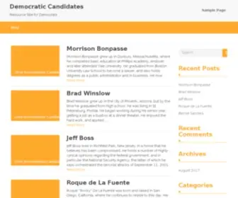 Democratic-Candidates.org(FinanceTalk a business financial blog) Screenshot