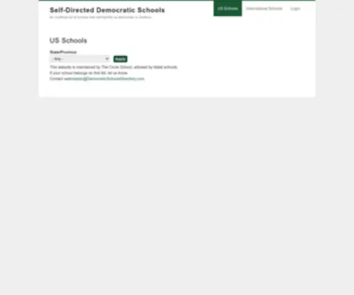 Democraticschools.directory(US Schools) Screenshot