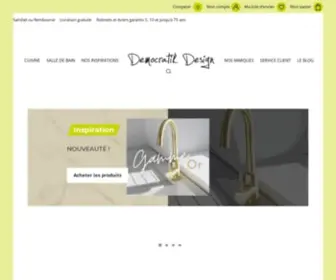 Democratikdesign.com(Robinetterie Design pour Cuisine et Salle de Bain) Screenshot