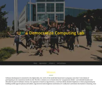 Democratizecomputing.org(Democratize Computing Lab) Screenshot