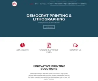 Democratprinting.com(Democrat Printing and Lithographing Co) Screenshot