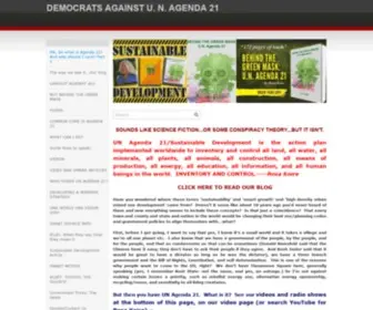Democratsagainstunagenda21.com(DEMOCRATS AGAINST U.N) Screenshot