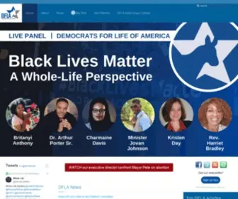 Democratsforlife.org(We are the preeminent national organization for whole life Democrats. We are the pro) Screenshot