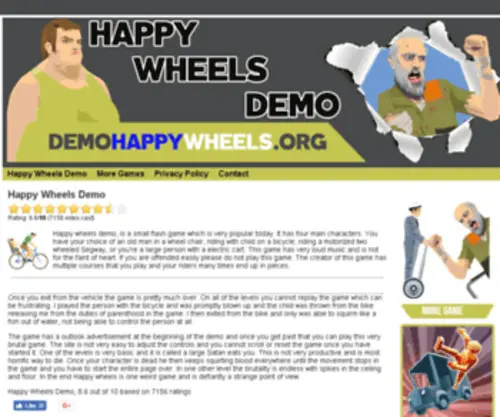 Demohappywheels.org(Demohappywheels) Screenshot