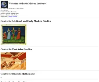 Demoivre.org(De Moivre Institute) Screenshot