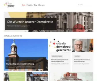 Demokratie-Geschichte.de(AG Orte der Demokratiegeschichte) Screenshot