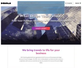 Demola.net(We explore the world out of curiosity to build alternative futures) Screenshot