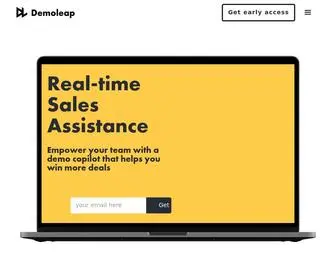 Demoleap.com(Real-time Sales Assistance) Screenshot