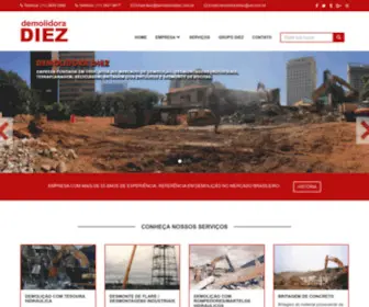Demolidoradiez.com.br(Diez Demolidora) Screenshot