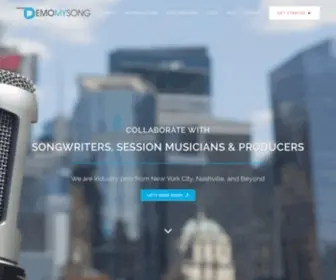 Demomysong.com(Demo My Song) Screenshot