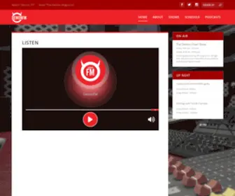 Demonfm.co.uk(Leicester's No.1 Community Radio Station) Screenshot