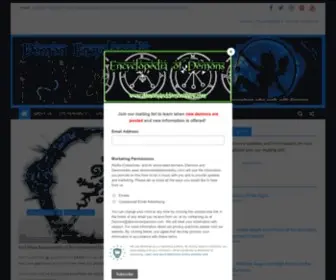 Demonsanddemonolatry.com(Demon encyclopedia) Screenshot
