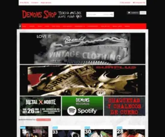 Demonsshop.com(Demons Shop Tienda rock online) Screenshot