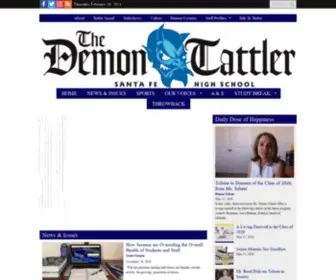 Demontattler.com(The student news site of Santa Fe High School) Screenshot