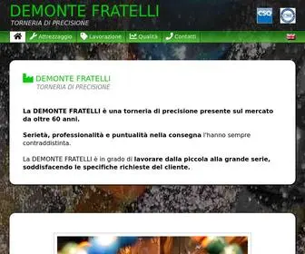 Demontefratelli.it(La DEMONTE FRATELLI è una torneria di precisione presente sul mercato da oltre 60 anni) Screenshot