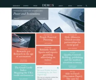 Demos.co.uk(Demos is Britain’s leading cross) Screenshot