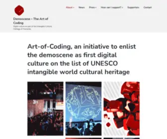 Demoscene-The-ART-OF-Coding.net(Art-of-Coding, an initiative to enlist the demoscene as first digital culture on the list of UNESCO intangible world cultural heritage) Screenshot