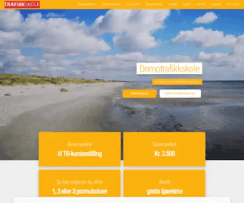 Demotrafikkskole.no(TABS demo AS) Screenshot