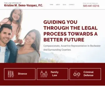 Demovazquezlaw.com(Rochester NY Divorce Family Law Lawyer) Screenshot