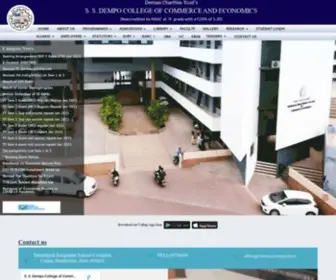 Dempocollege.edu.in(Dempo College of Commerce and Economics) Screenshot