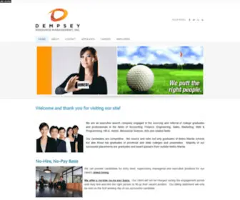 Dempsey.com.ph(Dempsey Resource Management) Screenshot