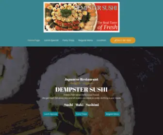 Dempstersushi.com(Fresh Sushi) Screenshot