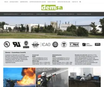 Demsa.com.ar(Agentes extintores) Screenshot