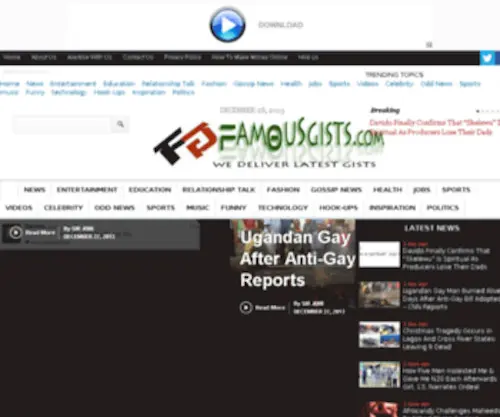 Demsaynews.com(FamousGists News Entertainment Site) Screenshot