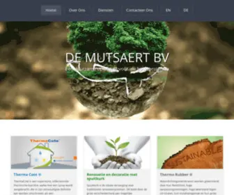 Demutsaert.com(De Mutsaert BV Cork Spray Solutions) Screenshot