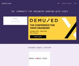 Demuxed.com(The community for engineers working with video) Screenshot