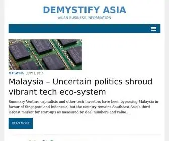 Demystifyasia.com(Demystify Asia) Screenshot