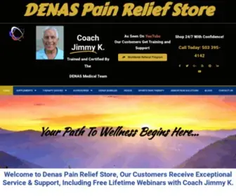 DenaspainreliefStore.com(USA Headquarters for DENAS Products) Screenshot