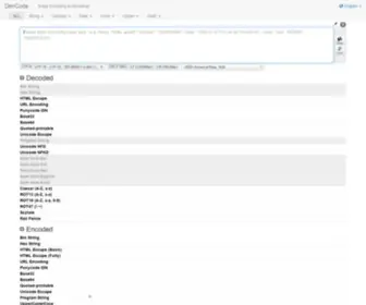 Dencode.com(Encoding & Decoding Online Tools) Screenshot