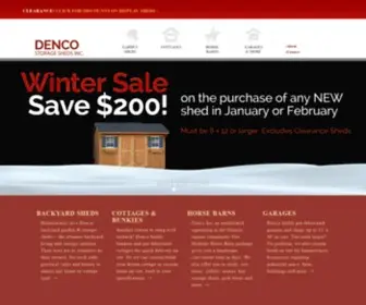 Dencosheds.ca(Denco Sheds) Screenshot