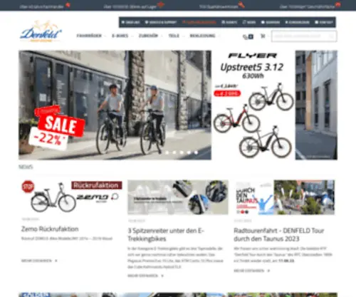Denfeld.de(Fahrrad DENFELD Radsport) Screenshot