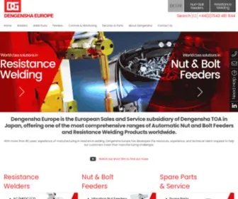 Dengensha.co.uk(Nut, Bolt Feeders & Welding Products) Screenshot