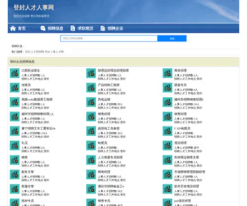 Dengfengzhaopin.com(登封人才人事网) Screenshot