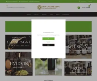 Dengyldneloeve.dk(Den Gyldne Løve) Screenshot