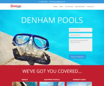 Denhampools.com(Pool & Spa Cleaning) Screenshot