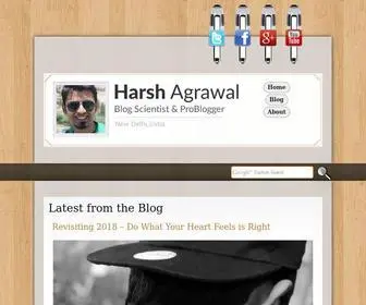 Denharsh.com(Harsh Agrawal) Screenshot