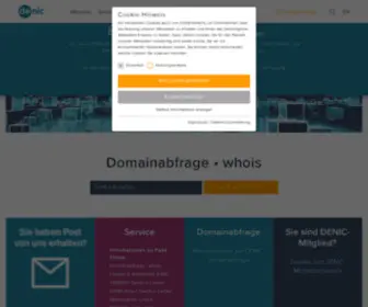 Denic.de(DENIC eG) Screenshot
