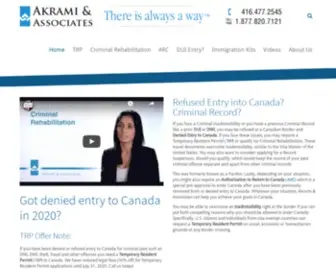 Deniedentryintocanada.com(Criminal Record) Screenshot