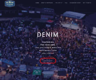 Denimonthediamond.com(Kelowna Concerts & Events 2021) Screenshot