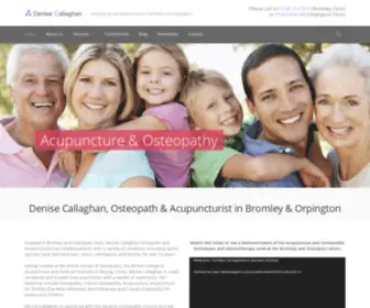 Denisecallaghan.co.uk(Osteopath & Acupuncture Bromley & Orpington) Screenshot