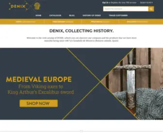 Denix.co.uk(Buy Official Denix Replica Militaria online) Screenshot