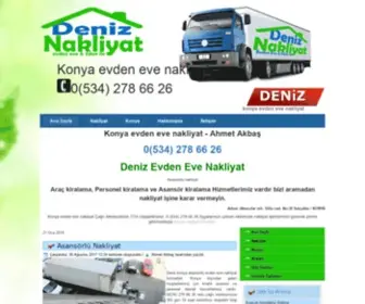 Denizevdenevenakliyat.com(Konya Evden Eve Nakliyat) Screenshot