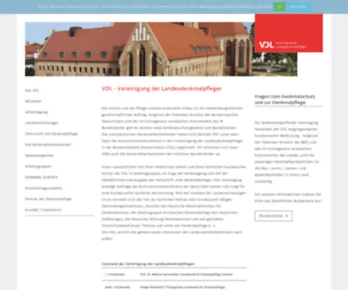 Denkmalpflege-Forum.de(Internetangebot der VDL) Screenshot