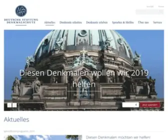 Denkmalschutz.de(Deutsche Stiftung Denkmalschutz) Screenshot