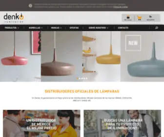 Denkoiluminacion.com(Mayoristas de Lámparas e Iluminación) Screenshot